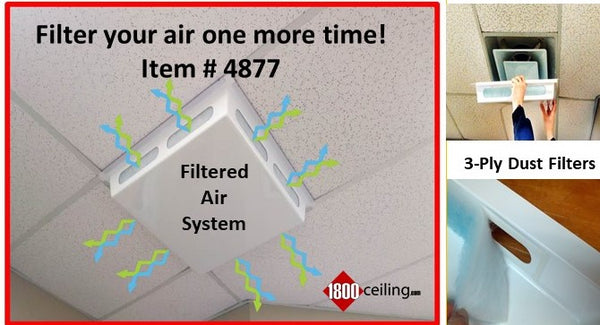 Return Filter Grille, Ceiling Air Vent Deflector