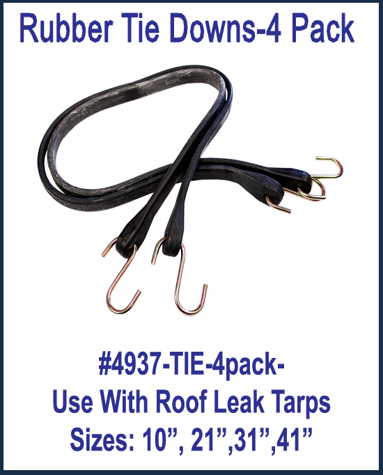 tarps tie downs Rubber Tie Downs | Drain Tarp