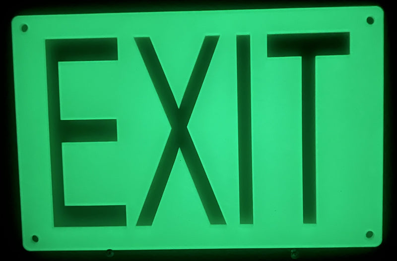 Exit Signs-Glow In The Dark - 1800ceiling