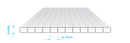 Makrolon, Clear Twin Wall, Elevator Lens, Fire Rated, Stock Sizes - 1800ceiling
