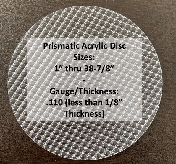 100 7 Diameter x 1/2 thick Clear Acrylic CIRCLES Disc Plastic Plexiglass  Geometric Craft THICK – ZLazr