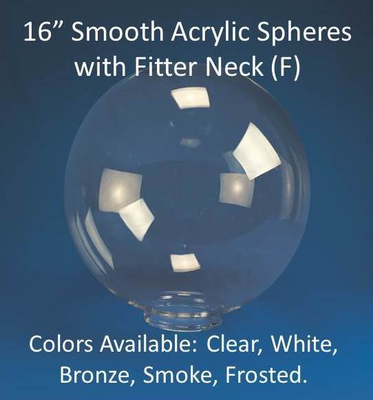 16" Smooth Acrylic with 6" Fitter Neck - 1800ceiling