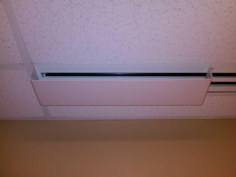 2' White Linear Air Diverter for a 4 Slot Vent - 1800ceiling