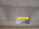 2'x2' White Plastic Perforated tile, 3/8" Perforations - 1800ceiling