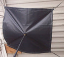Rectangle Black Vinyl Heavy Duty Roof Leak Tarp - 1800ceiling