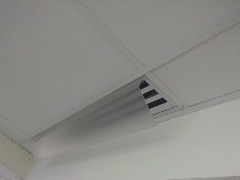4' Frosted Linear Air Diverter - 1800ceiling