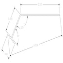 6' Frosted Linear Air Deflector - 1800ceiling