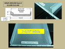 7-5/8" Wide, 4' Wrap Around Lens x 1" High - 1800ceiling