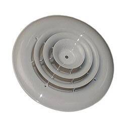 9-3/8" White Plastic Round Air GRILLE ONLY, GR360S,
