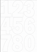 Cake Number Stencils - 1800ceiling