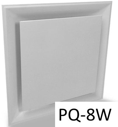 Stratus White Plastic PLAQUE Style 2'x2' Air Diffuser - 1800ceiling