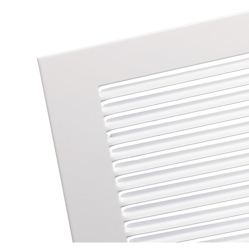 14"x6" Painted Metal, Baseboard Grille, White - 1800ceiling
