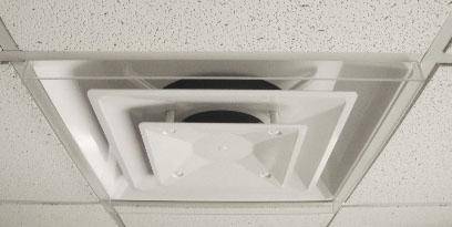 Ceiling Air & Dust Deflectors-Clear Acrylic - 1800ceiling