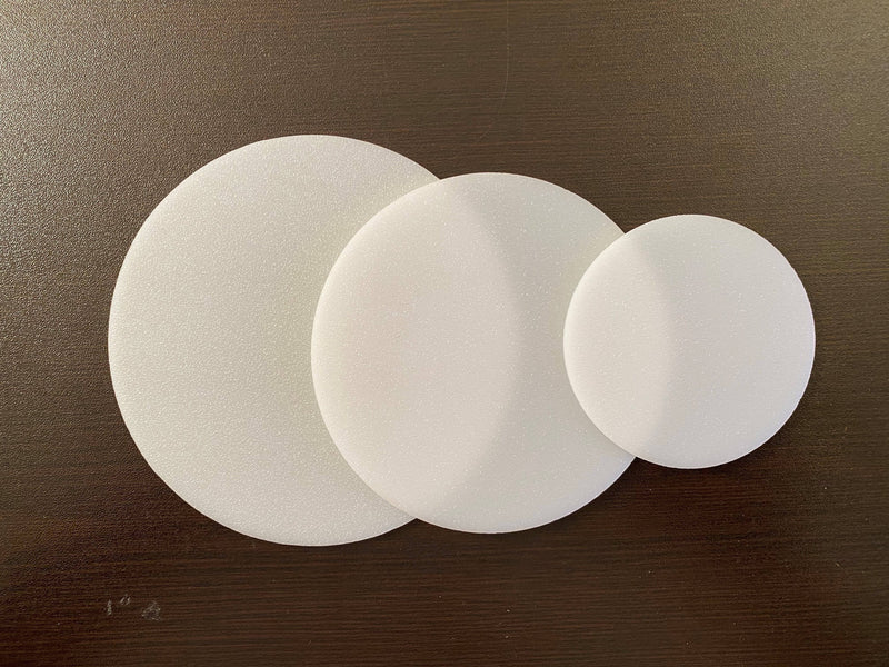 Custom White Acrylic Disks .080 gauge 1" thru 12" - 1800ceiling