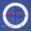 Goof Ring, White Plastic, 5-13/16" ID x 7-7/8" OD - 1800ceiling