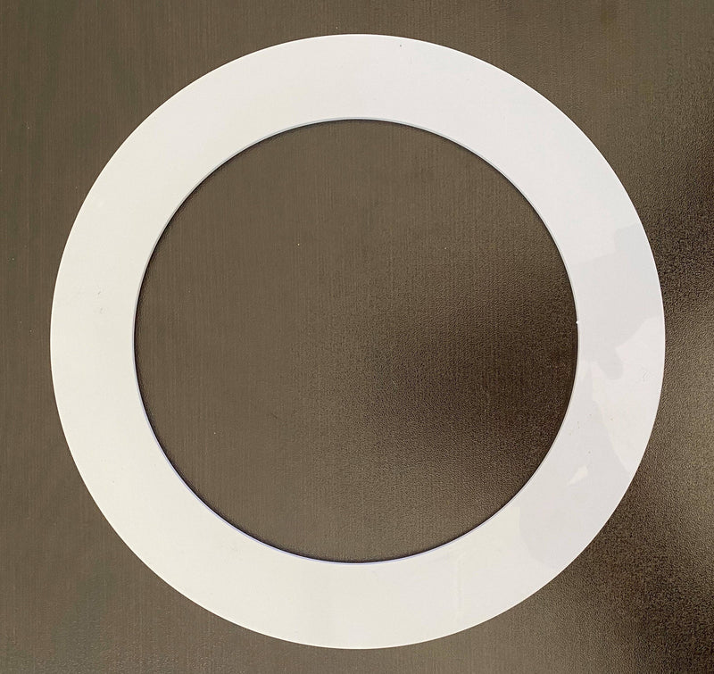 Goof Ring, White Plastic, 6-1/4" ID x 8-5/8" OD - 1800ceiling