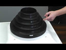 Black Plastic Cone Diffuser with Universal Collar