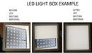 LED Lighting Diffusing Lens/.060 WHITE: 11.875" thru 23.75" x 23-7/8" thru 47.75" CUSTOM SIZES - 1800ceiling