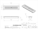 Plastic Louvered Floor Register - 1800ceiling