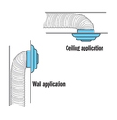 Premium Round Air Diffuser with Collar - 1800ceiling