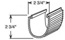 Ribbed White U Shaped Wrap (256RW) - 1800ceiling