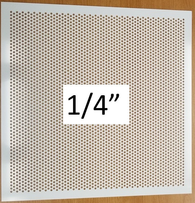 2'x2' White Plastic Perforated tile, 1/4" Perforations - 1800ceiling