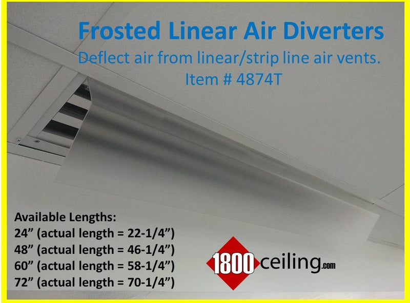 Linear Air Vent Deflector - 1800ceiling.com