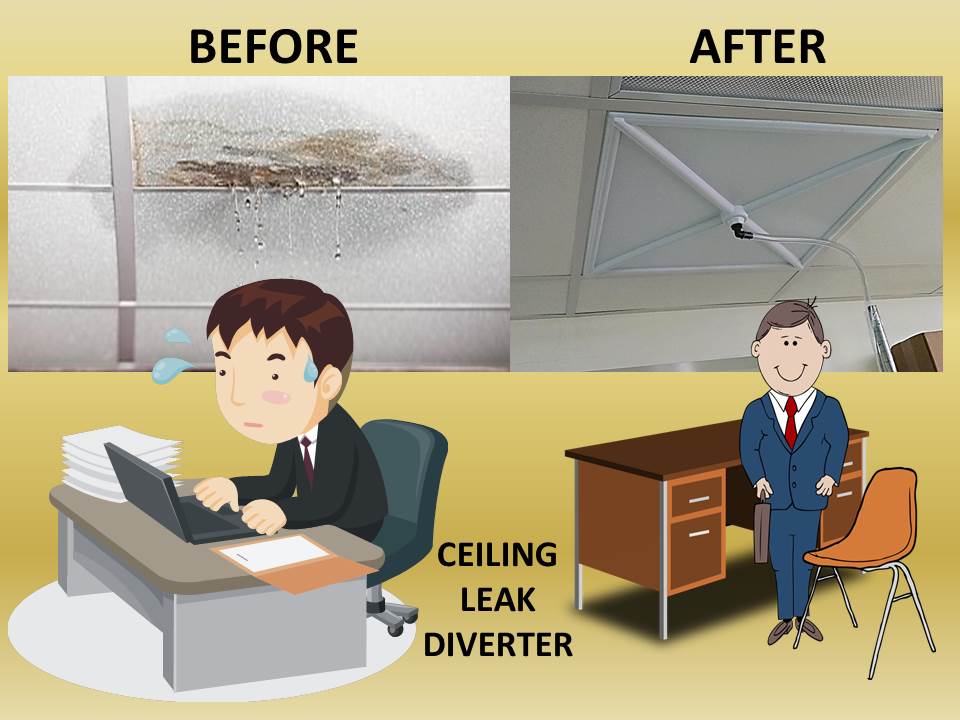 Roof Leak Repair - Ceiling Leak Pan
