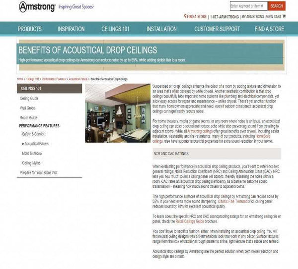 Benefits of Acoustical Drop Ceilings