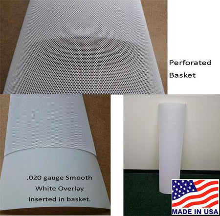 White Inserts for Lighting Perforated Baskets