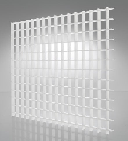White Plastic Egg Crate Louvers - 1800ceiling