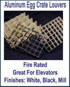 Aluminum Egg Crate Louvers