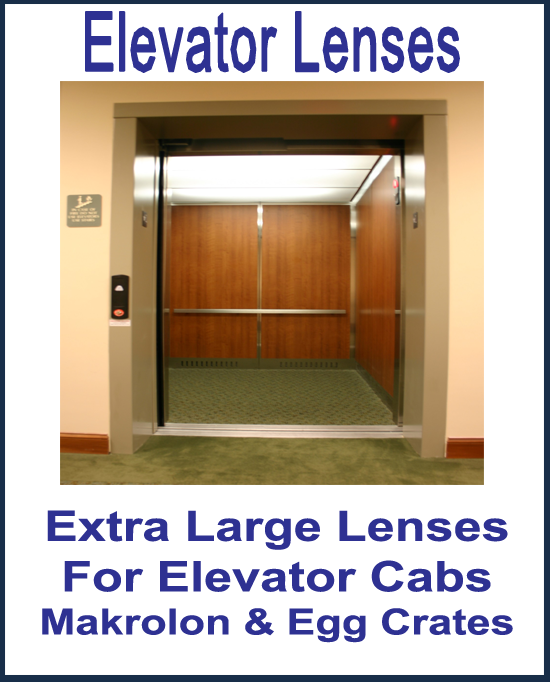 Makrolon & Elevator Lenses - 1800ceiling