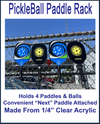 Pickle Ball Paddle Racks