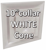 Stratus White Plastic 2'x2' CONE Air Diffusers