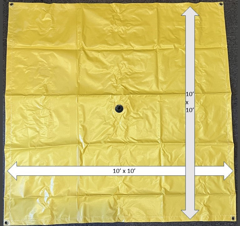 Yellow Heavy Duty Leak Tarp – 1800ceiling