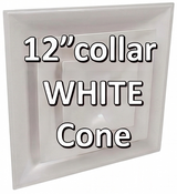 Stratus White Plastic 2'x2' CONE Air Diffusers