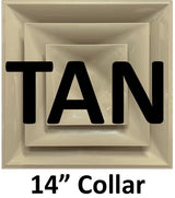 Stratus TAN Plastic 2'x2' Cone Air Diffuser