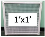 White Framed Aluminum Egg Crate Grilles for Lay-In Ceiling Grid Systems - 1800ceiling