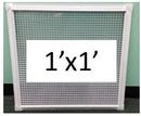 White Framed Aluminum Egg Crate Grilles for Lay-In Ceiling Grid Systems - 1800ceiling
