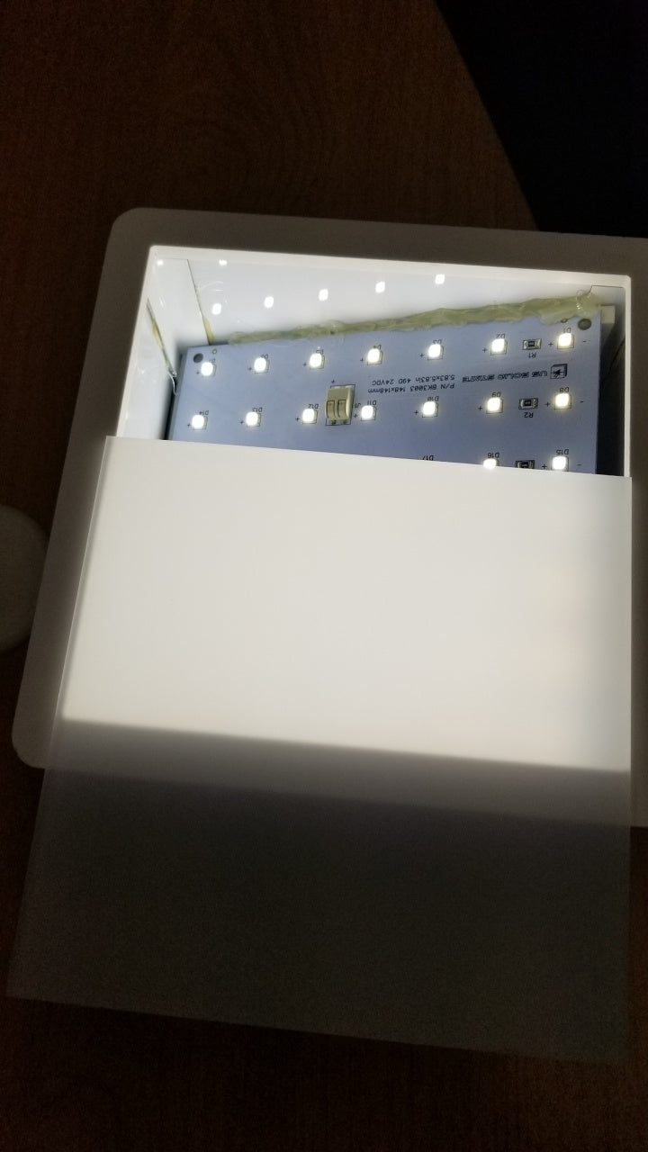 LED Lighting Diffusing Lens .073 WHITE, Width 10 thru 16.875, Length 3 thru 47.875 - 1800ceiling