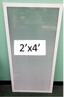 White Framed Aluminum Egg Crate Grilles for Lay-In Ceiling Grid Systems - 1800ceiling