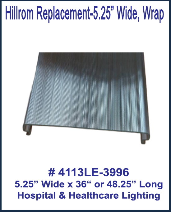 Hillrom Shallow Wrap Lens for Health Care Bed Light #4113LE-3996-