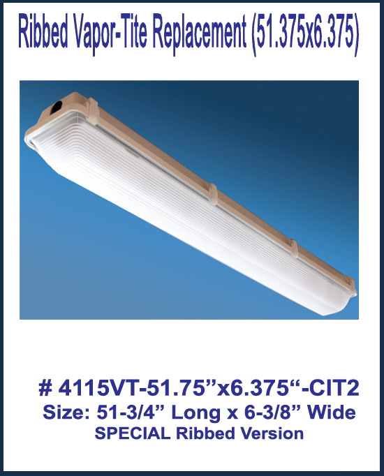 Ribbed Vapor Tite Cover, 51.375 long x 6.375 wide