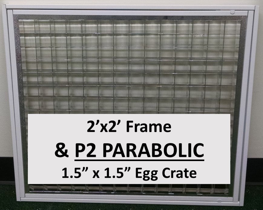 Light Lens Replacement Kit 2'x2' Silver Parabolic Louver