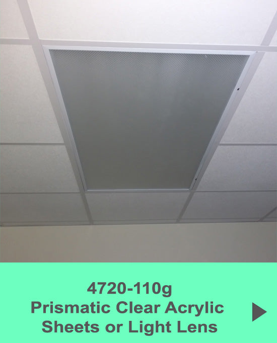 Prismatic Acrylic Lenses .110g thick – 1800ceiling