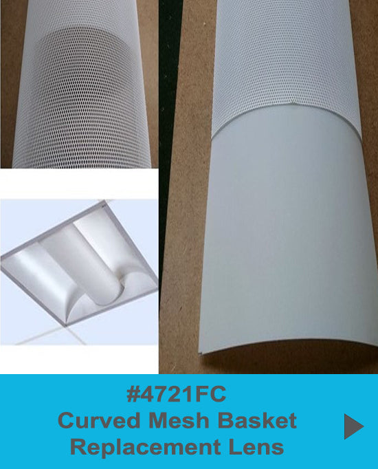 White Flexible Replacement Lens for Basket or Overlay