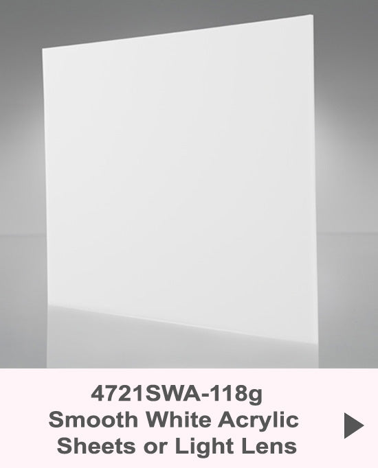 Smooth White Acrylic Lenses .118g thick