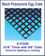 Black Polystyrene Egg Crate Louvers