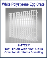 White Polystyrene Egg Crate Louver